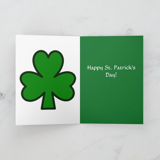 St. Patrick's Day Card met een schattige kat Kaart (Binnen)