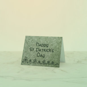 St. Patrick's Day Card met Shamrock border design Kaart