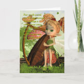 St. Patrick's Day Card - Shamrock Irish Fairy Kaart (Voorkant)