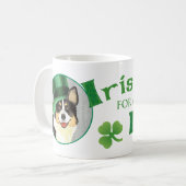St. Patrick's Day Cardigan Welsh Corgi Koffiemok (Voorkant links)