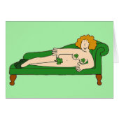 St Patrick's Day Cartoon Cartoon Lady (Voorkant Horizontaal)