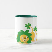 St Patrick's Day Cartoon Lions mok (Midden)