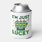 St Patricks Day Casino Slot Machine Lucky Blikjeskoeler (Blikje Voorkant)