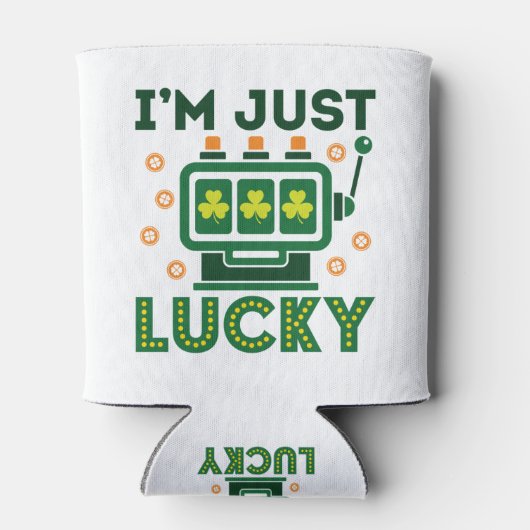 St Patricks Day Casino Slot Machine Lucky Blikjeskoeler (Achterkant)