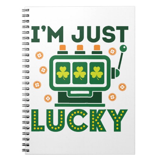 St Patricks Day Casino Slot Machine Lucky Notitieboek (Voorkant)
