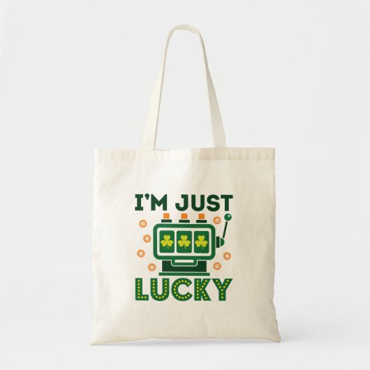 St Patricks Day Casino Slot Machine Lucky Tote Bag (Voorkant)
