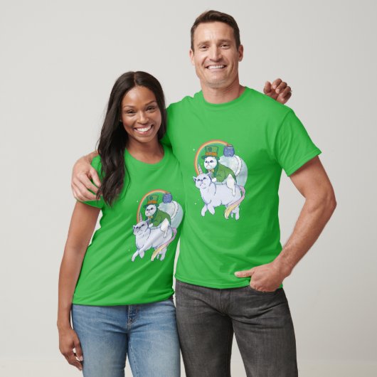 St. Patrick's Day Cat and Unicat T-Shirt (Unisex)