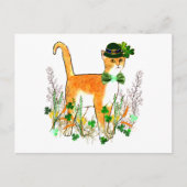 St. Patrick's Day Cat Briefkaart (Voorkant)