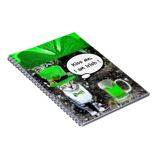 ST PATRICK'S DAY CAT EN GREEN IRISH BEER NOTITIEBOEK (Rechterzijde)