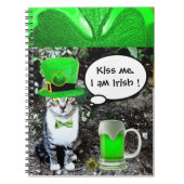 ST PATRICK'S DAY CAT EN GREEN IRISH BEER NOTITIEBOEK (Voorkant)