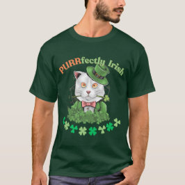 St. Patrick's Day Cat Fan Dierenarts T-shirt