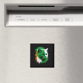 St. Patrick's Day Cat Irish Flag Ierland Mannen Vr Magneet (Insitu (Vaatwasser))