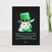 St. Patricks Day Cat Kaart (Achterkant)