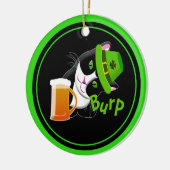 St. Patrick's Day Cat Keramisch Ornament (Links)