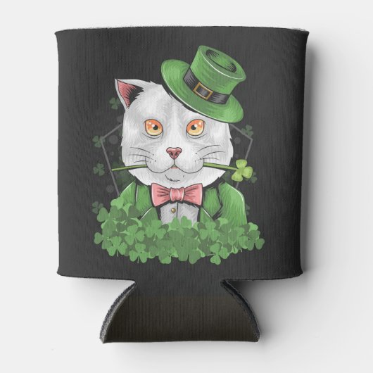 St. Patrick's Day Cat Koelbox Blikjeskoeler (Voorkant)