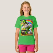 St Patrick's Day Cat Leprechaun Cat Lover T-shirt (Voorkant volledig)