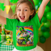 St Patrick's Day Cat Leprechaun Cat Lover T-shirt
