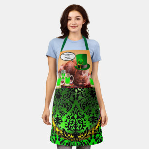 ST.PATRICK'S DAY CAT LEPRECHAUN PET IRISH BEER SCHORT