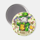 St. Patrick's Day Cat Magneet (Voorkant / Achterkant)