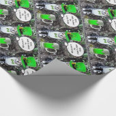 ST PATRICK'S DAY CAT MET GREEN IRISH BEER CADEAUPAPIER (Hoek)