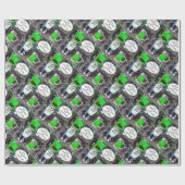 ST PATRICK'S DAY CAT MET GREEN IRISH BEER CADEAUPAPIER (Vlak)