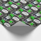 ST PATRICK'S DAY CAT MET GREEN IRISH BEER CADEAUPAPIER (Hoek)