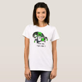 ST PATRICK'S DAY CAT MET GREEN IRISH BEER, ELF PET T-SHIRT (Voorkant volledig)