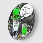 ST PATRICK'S DAY CAT MET GREEN IRISH BEER GROTE KLOK (Hoek)