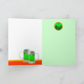 ST PATRICK'S DAY CAT MET GREEN IRISH BEER KAART (Binnen)