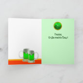 ST PATRICK'S DAY CAT MET GREEN IRISH BEER KAART (Binnen)