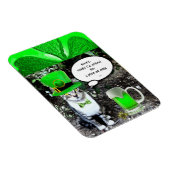 ST PATRICK'S DAY CAT MET GREEN IRISH BEER MAGNEET (Rechterzijde)