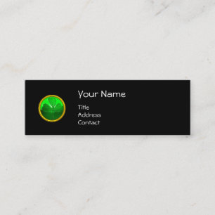 ST PATRICK'S DAY CAT MET GREEN IRISH BEER MINI VISITEKAARTJE