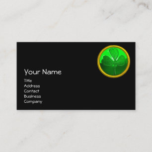 ST PATRICK'S DAY CAT MET GREEN IRISH BEER VISITEKAARTJE