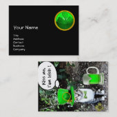 ST PATRICK'S DAY CAT MET GREEN IRISH BEER VISITEKAARTJE (Voorkant / Achterkant)