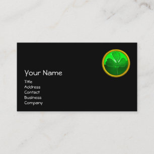 ST PATRICK'S DAY CAT MET GREEN IRISH BEER VISITEKAARTJE