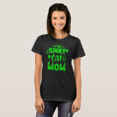 St Patricks Day Cat One Lucky Cat Ma T-shirt (Voorkant volledig)