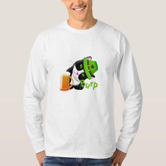 St. Patrick's Day Cat T-shirt (Voorkant)