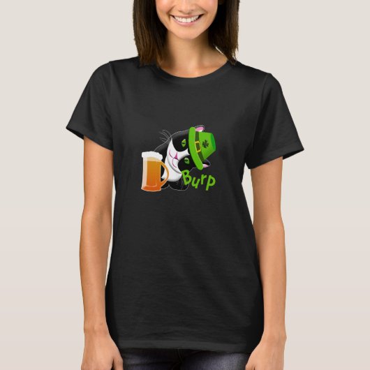 St. Patrick's Day Cat T-shirt (Voorkant)