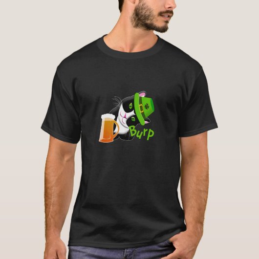 St. Patrick's Day Cat T-shirt (Voorkant)