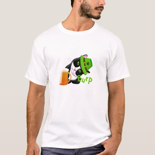St. Patrick's Day Cat T-shirt (Voorkant)