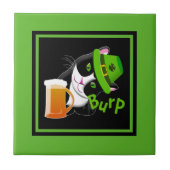 St. Patrick's Day Cat Tegeltje (Voorkant)