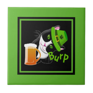 St. Patrick's Day Cat Tegeltje