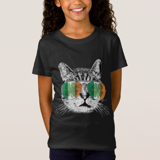 St Patrick's Day Cat Tricks Irish Saint Catty's Sh T-shirt (Voorkant)