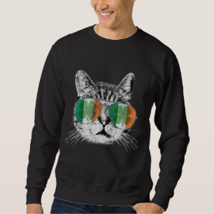 St Patrick's Day Cat Tricks Irish Saint Catty's Sh Trui