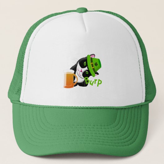 St. Patrick's Day Cat Trucker Pet (Voorkant)