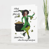 ST Patrick's Day Cauldron of Gold card Kaart (Voorkant)