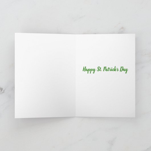 ST Patrick's Day Cauldron of Gold card Kaart (Binnen)