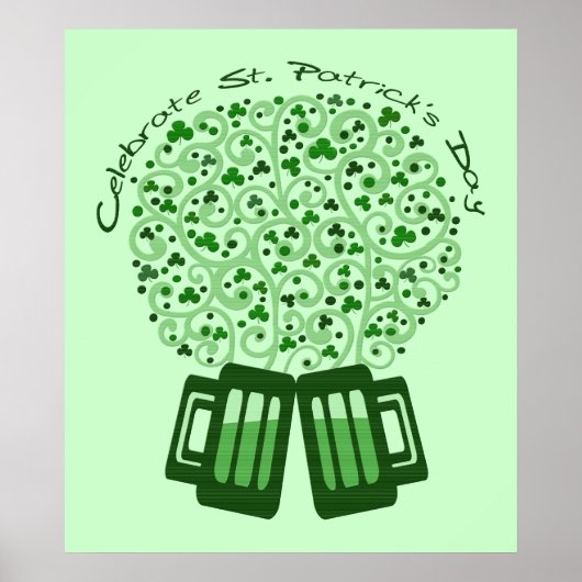 St. Patrick's Day Celebration Art Poster Print (Voorkant)