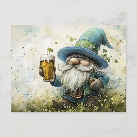St. Patrick's Day Celebration Gnome Feestdagenkaart (Voorkant)