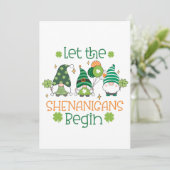 St Patricks Day Celebration Party Kaart (Staand voorkant)